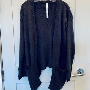 Lululemon Dark Gray Sweater Cardigan